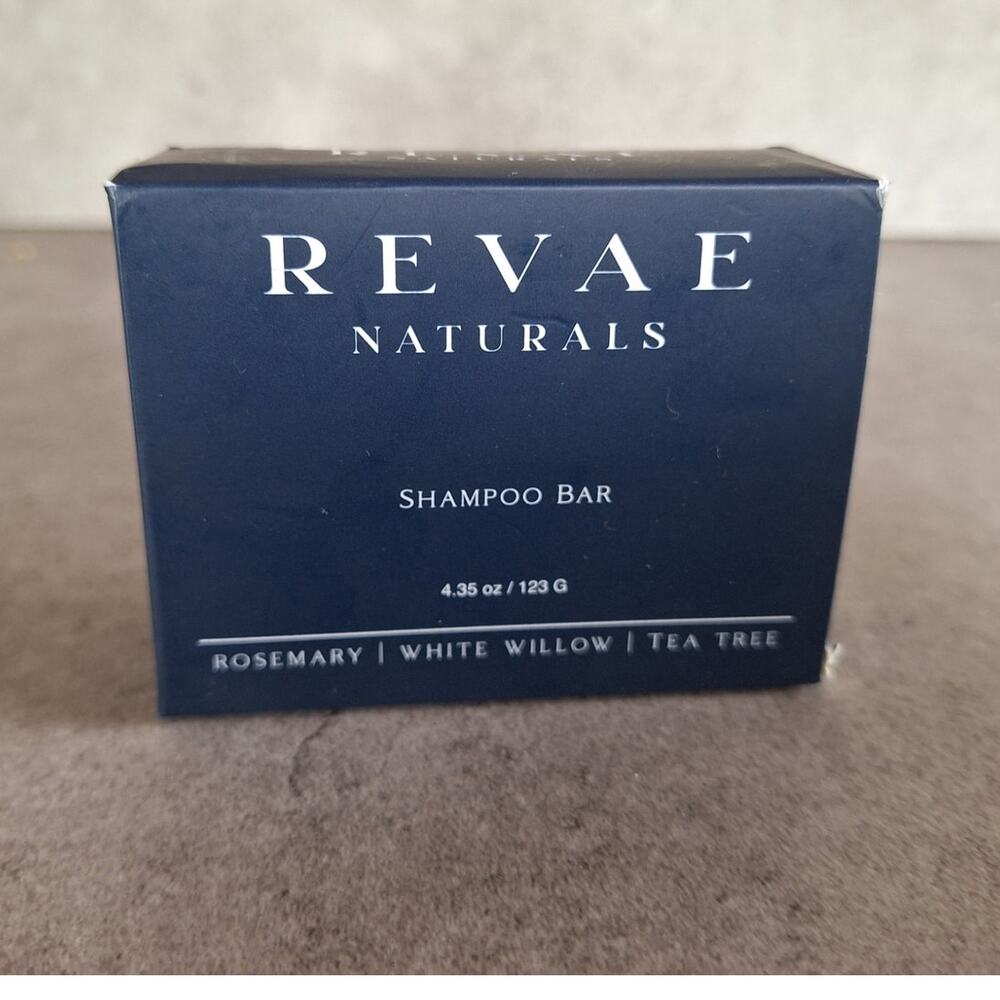 Revae naturals Shamboo bar NEW rosemary white willow tea tree oils natural